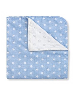 Cobertor de bebê estrela azul