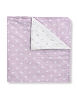 Cobertor de bebê estrela rosa estampado