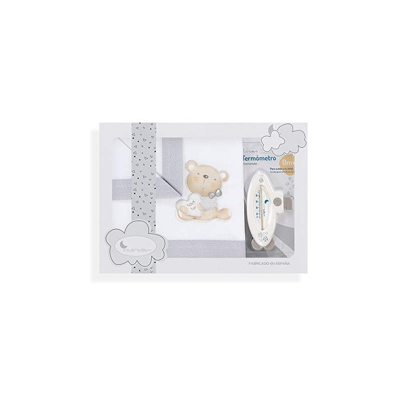 Cradle Love You Sheets + Pente e Pincel Branco Cinza