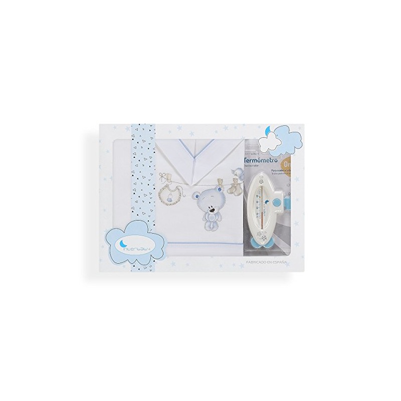 Sheets Cradle Bear Clothes Rack + Termômetro Branco Azul