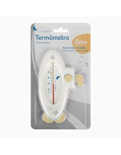 Conjunto termômetro baby bath - bege