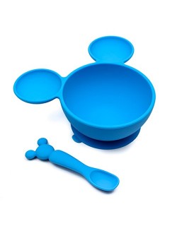 Tigela com copo de sucção -Mickey Mouse Disney Silicone Set