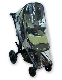 Protetor de chuva universal para carrinho de bebê, boa circulação de ar, janela de contato, montagem fácil em qualquer c