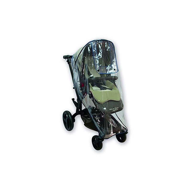 Protetor de chuva universal para carrinho de bebê, boa circulação de ar, janela de contato, montagem fácil em qualquer c