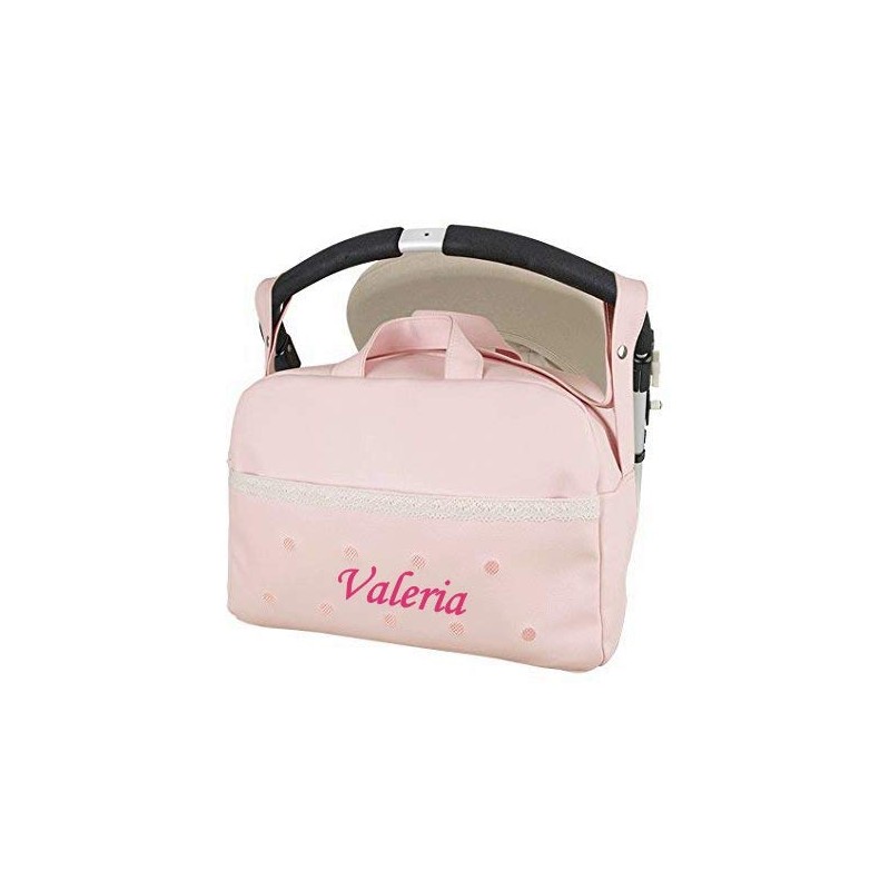 Danielstore- Custom Bag Baby Baby Cart com nome bordado. Elevador Rosa
