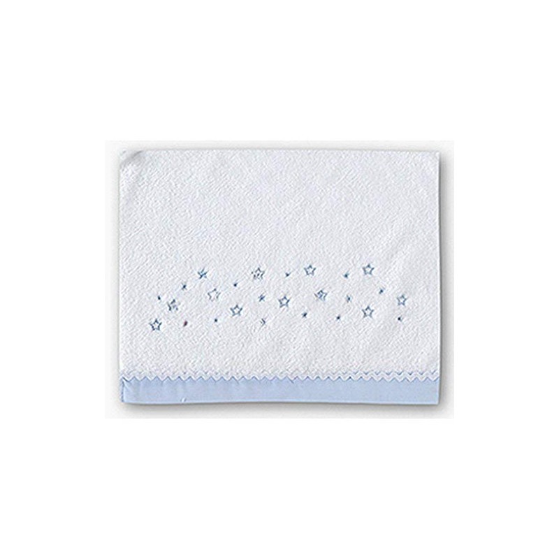 Pirulos Dot Stars - Sábanas de microfibra para cuna, color azul
