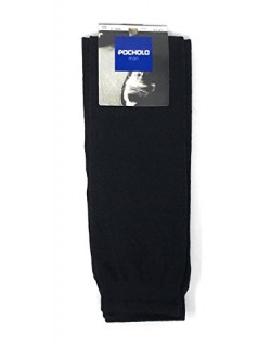 Pocholo - Pack x 2 PARES Calcetines Hombre Algodón -COLOR NEGRO TALLA U (39-45)
