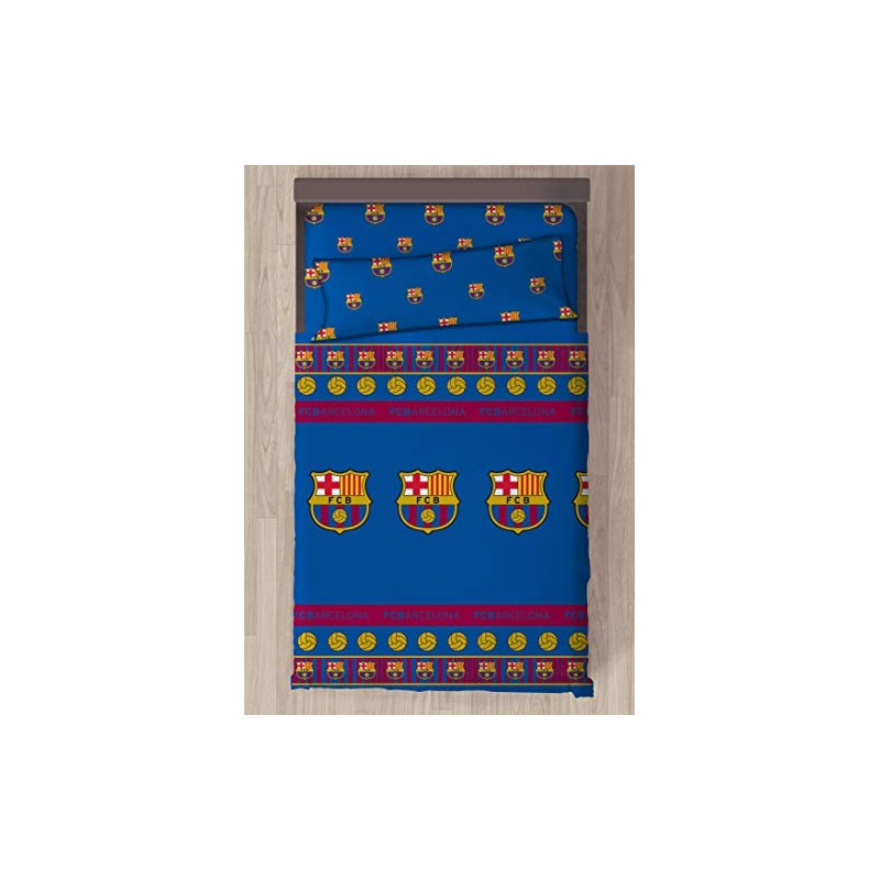 FCB 3-Piece Sheet Set- FCBarcelona-Size Bed 90