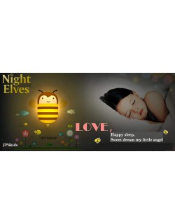 jp4kids Baby Night Light + Adesivos de Parede em Jogo