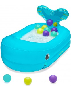 Infantino 205016 - Banho inflável de baleia com bolas para jogar