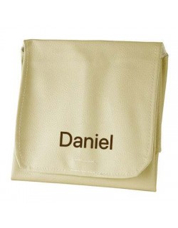 Trocador de dobramento de couro personalizado com nome bordado baby bag carrinho- Danielstore