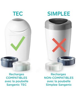 TOMMEE TIPPEE Recharges X9 Sangenic TEC Mégapack 