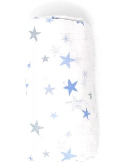 Muselinas Bebé 120 x 120 cm Pirulos Estrellas azules