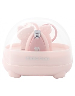 Conjunto de higiene do bebê urso -Kikkaboo rosa