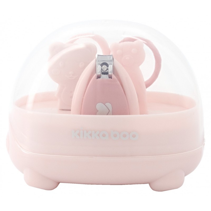Conjunto de higiene do bebê urso -Kikkaboo rosa