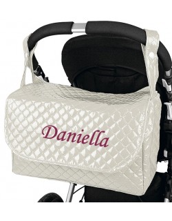 Danielstore - Bolso Plastificado carrito bebe personalizado con nombre bordado