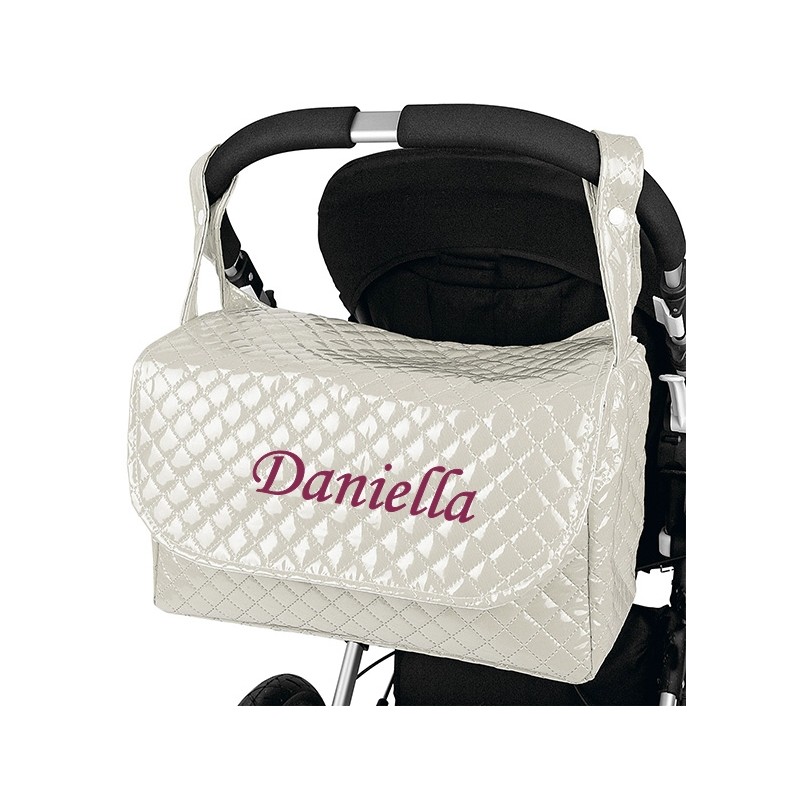 Danielstore - Bolso Plastificado carrito bebe personalizado con nombre bordado
