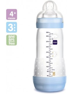 Biberón anticólidos para recién nacido Mam Easy Start rosa o azul
