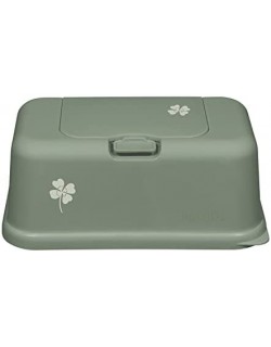 Funky Box FB56- Cajita para toallitas húmedas  con diseño flor, 21 x 13 x 9 cm, color verde