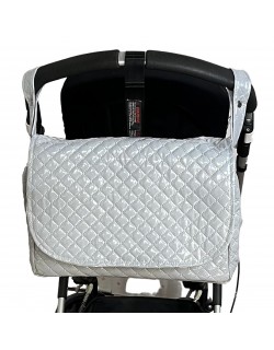 Bolso carrito bebe Maternidad Lactancia Plastificado Color gris Danielstore-