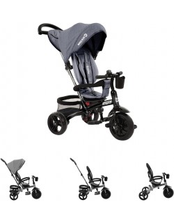 Kikkaboo Triciclo Evolutivo de Bebé 3 en 1 Xammy Bicicleta Niños con o sin Pedales Color gris