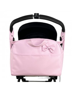 Bolso Carro Bebe Polipiel Bandolera Maternal Color rosa-danielstore