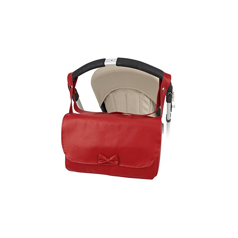 Bolso Lactancia Polipiel carro Bebe Color Rojo Modelo Solapa