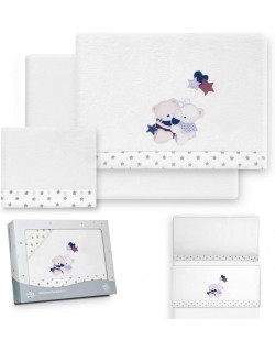 copy of Savannas inverno Coralina CUNA 60X120 - Estrela- (baixo +bancada +fronha). Cor bege (136)...