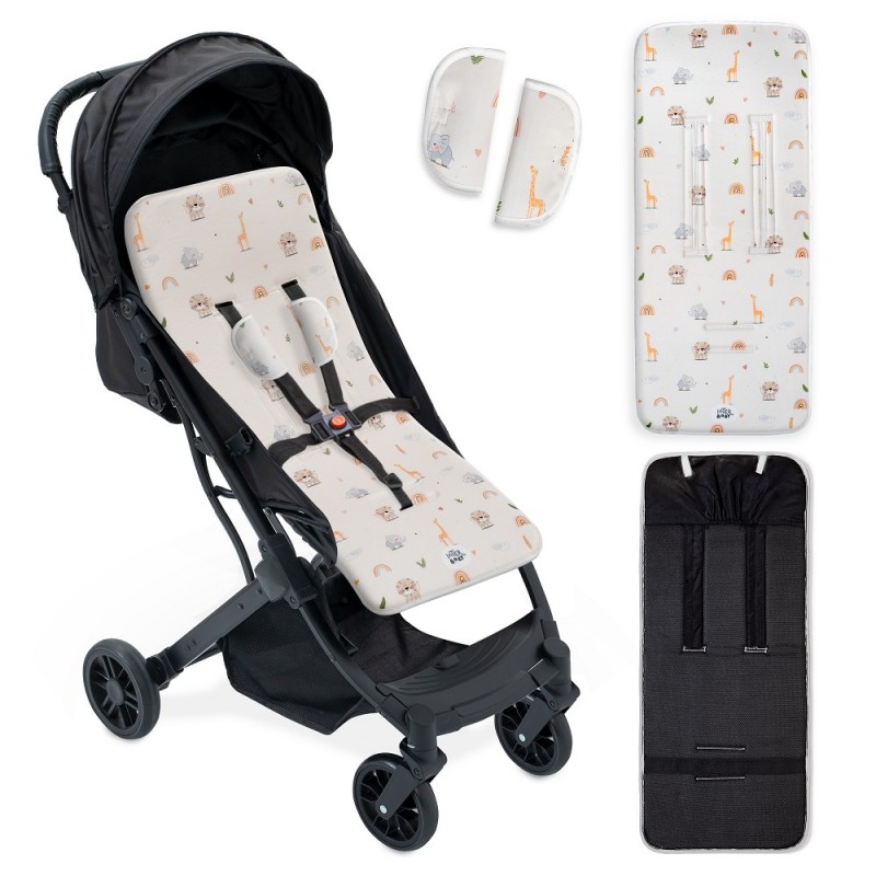colchoneta silla paseo interbaby safari beige