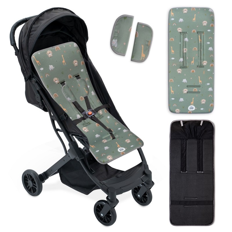 Colchoneta silla de paseo Universal Tejido 3D Safari beig Cojín