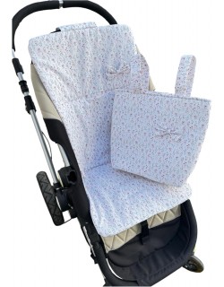 Pack Colchoneta Recta para Silla de Paseo y Talega modelo Liberty 80 x 42 cm