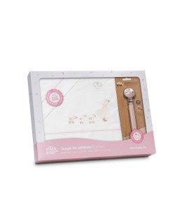 Sábanas de cuna bebé 100% algodón Interbaby modelo oca 60x120 cm